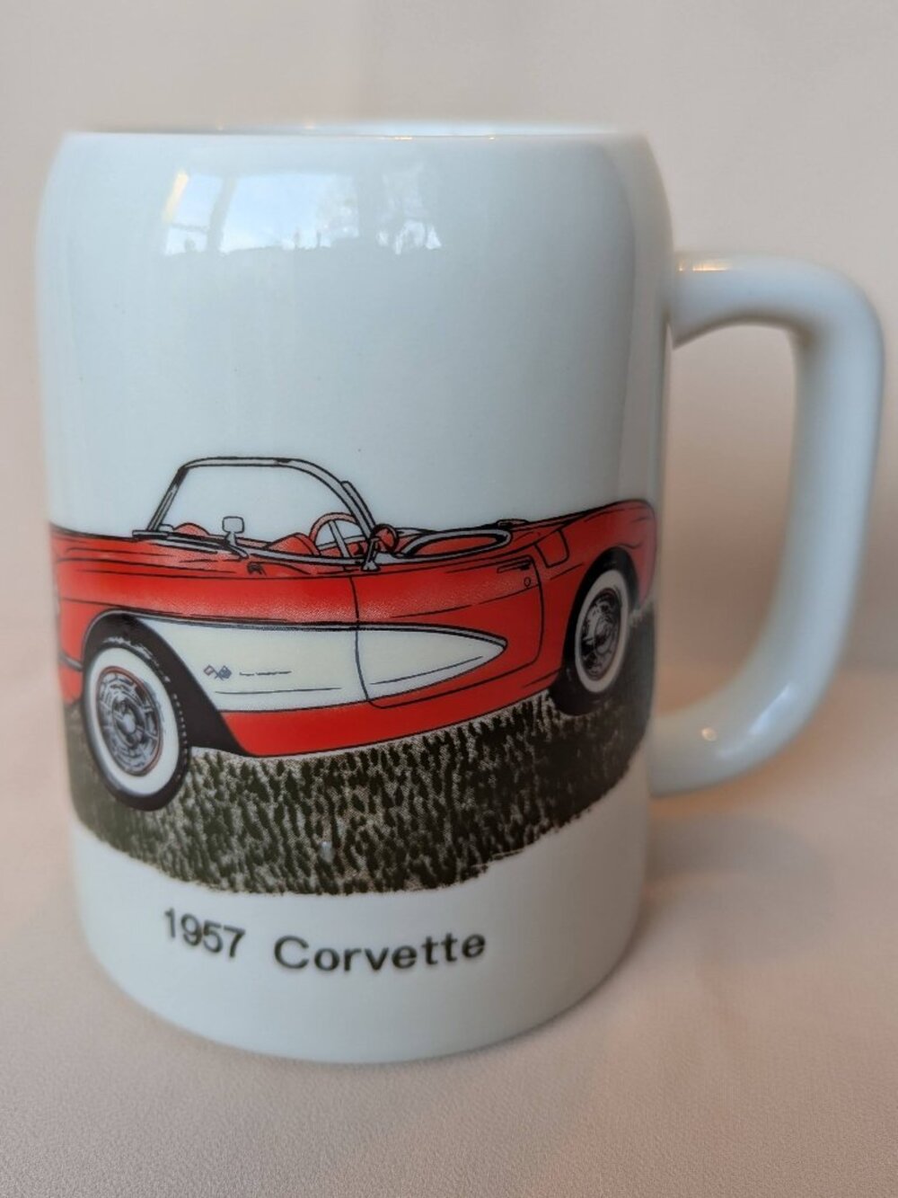 1957 Corvette Ceramic Coffee Tea Beer Mug Giftcraft Japan